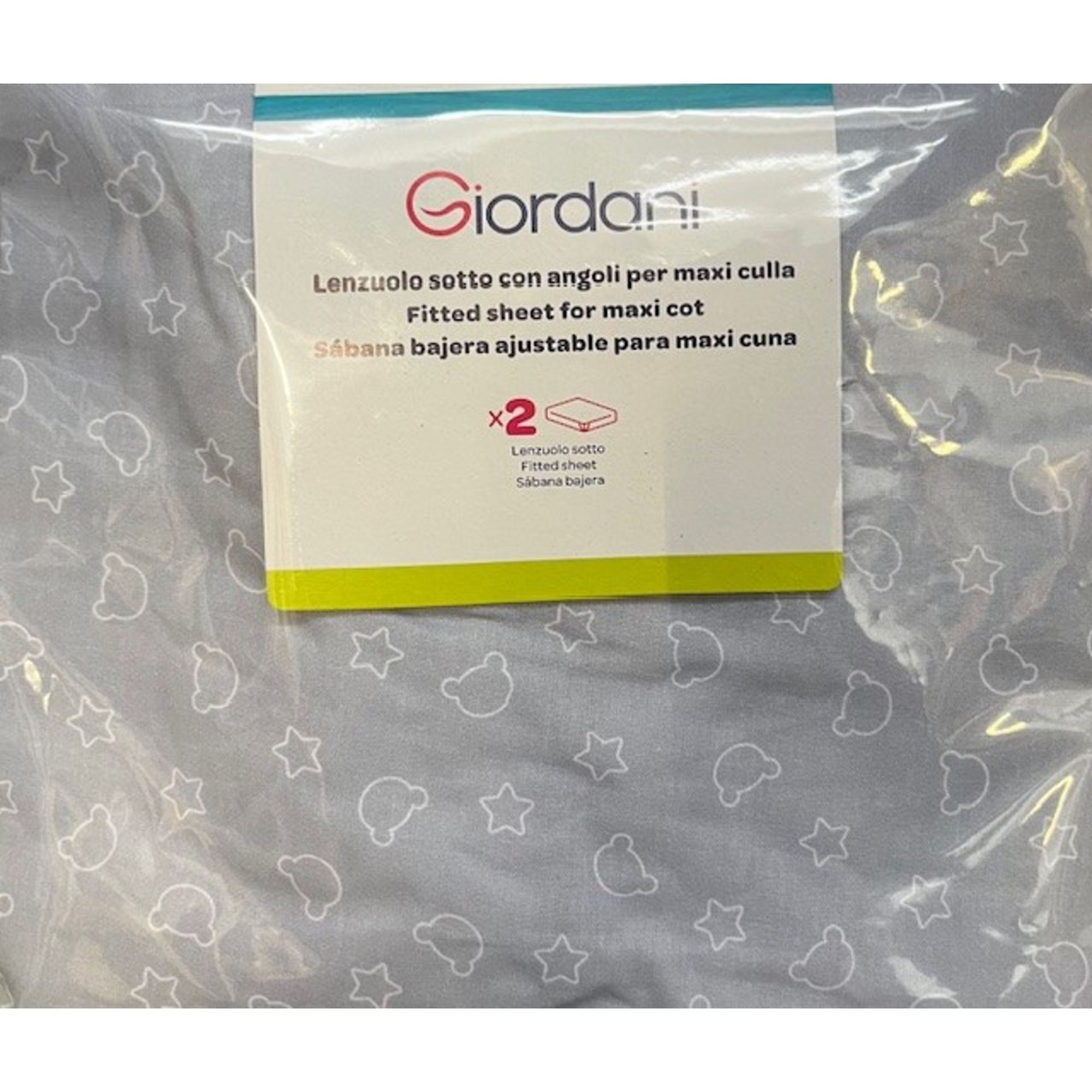 Sotto maxi culla orsetto positivo negativo - giordani - Giordani