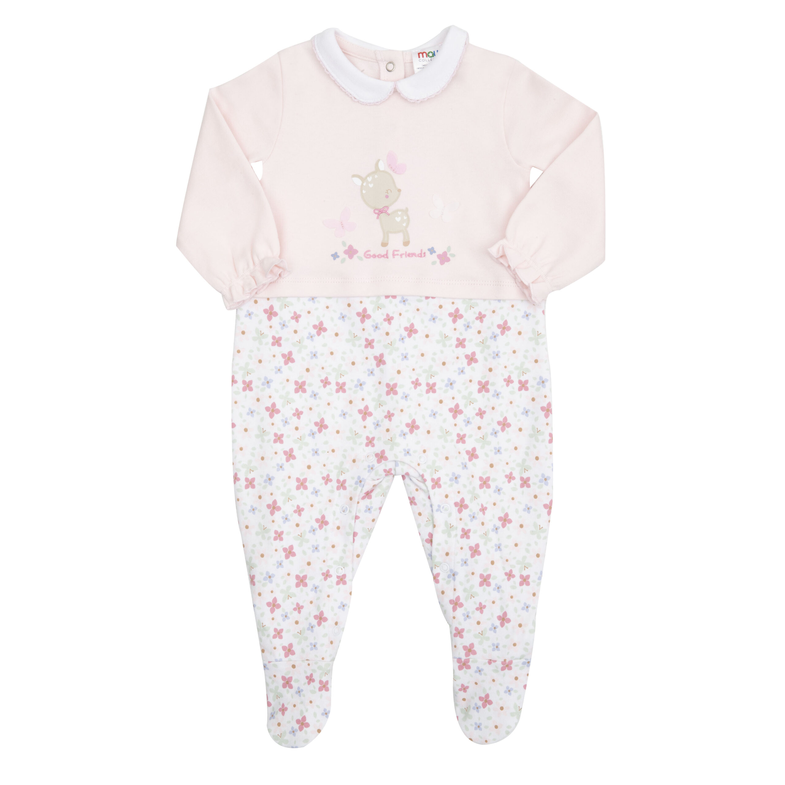 Tenera tutina interlock bimba finto due pezzi - Mawi