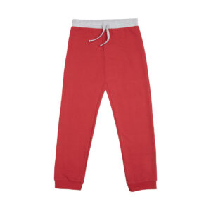 Pantalone bambino french terry rosso - Mawi