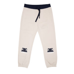 Pantalone beige con stampa ginocchia - Mawi