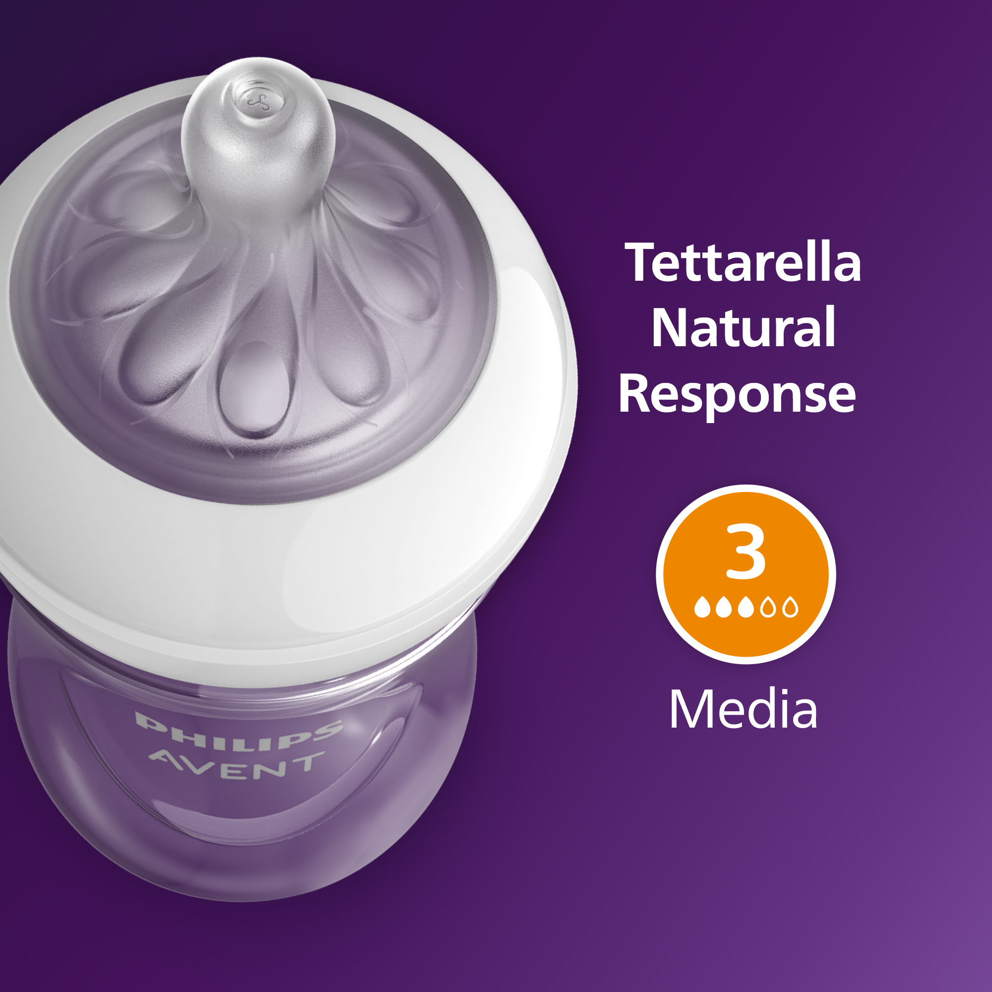 Biberon natural response deco giraffa 260 ml, con tettarella flusso 3 (medio). età consigliata: 3-6m. biberon 1 pz: scy903/66 - philips avent - Avent