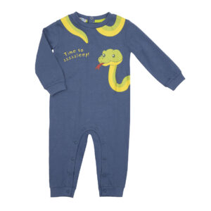 Pigiama intero bimbo blu stampa sermpente - Mawi