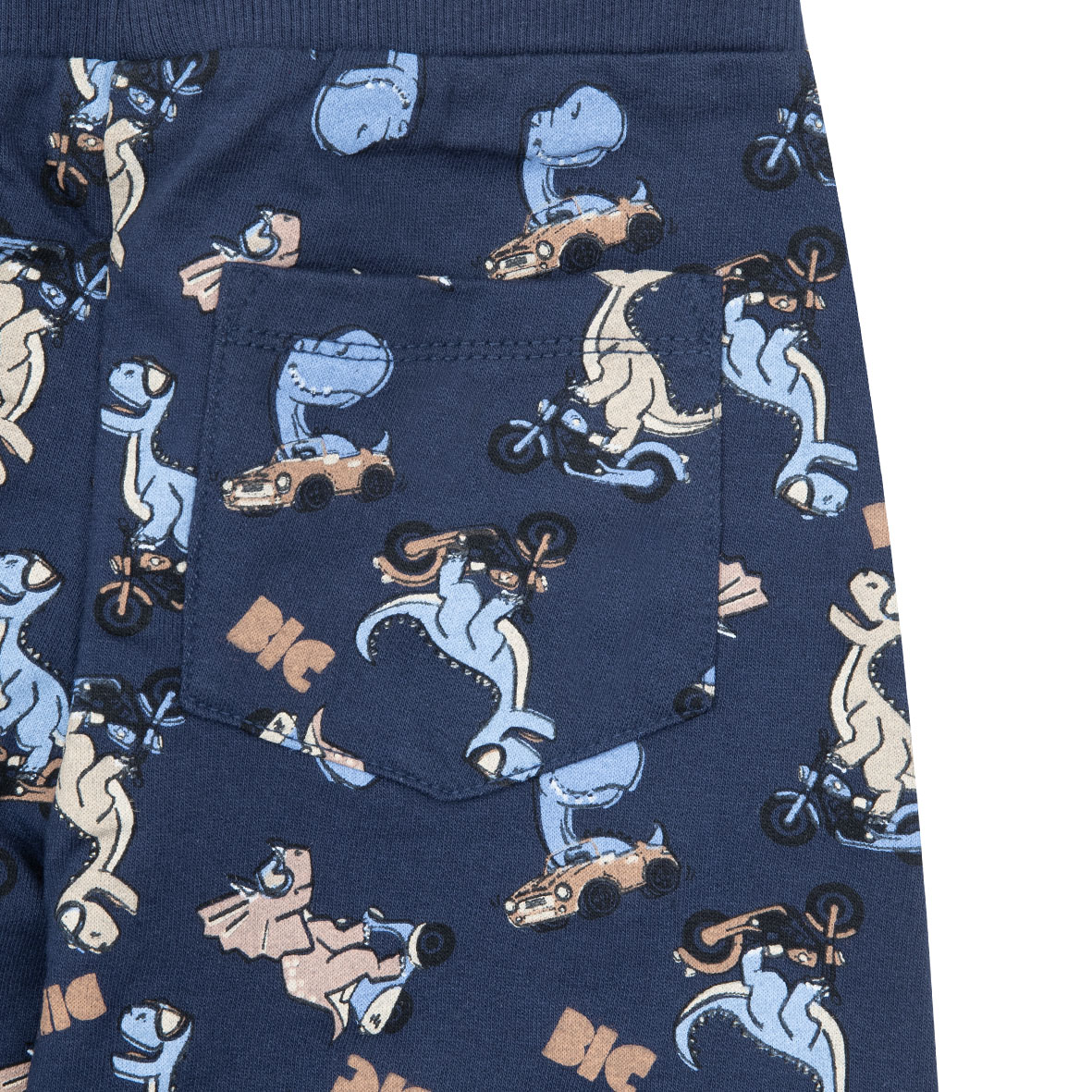 Pantalone bimbo blu stampa "dino" - Mawi