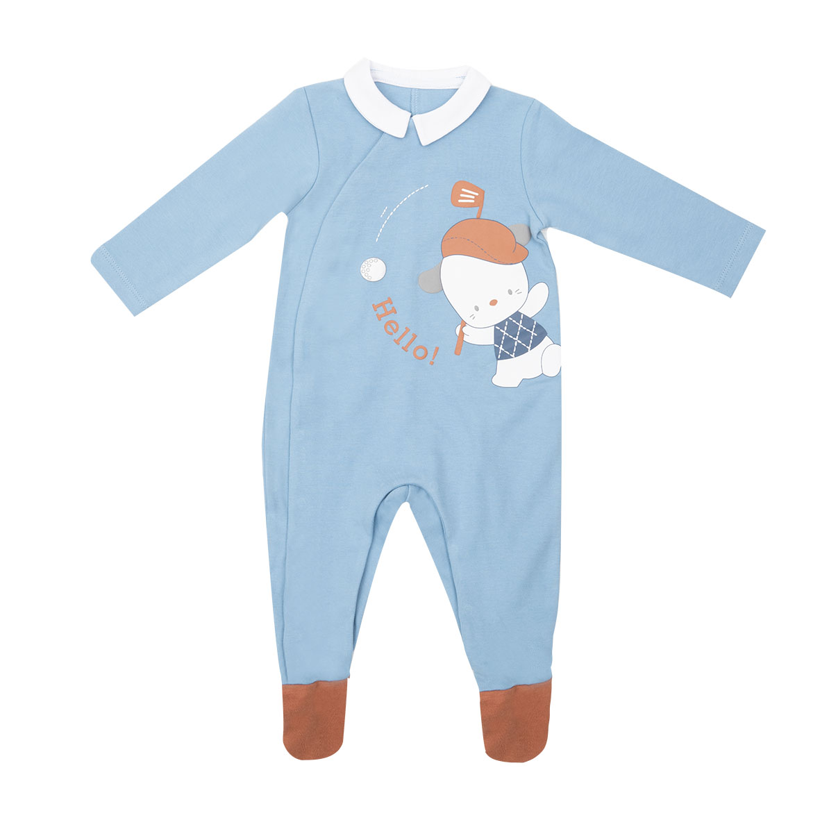 Tenera tutina interlock bimbo azzurra apertura totale - Mawi