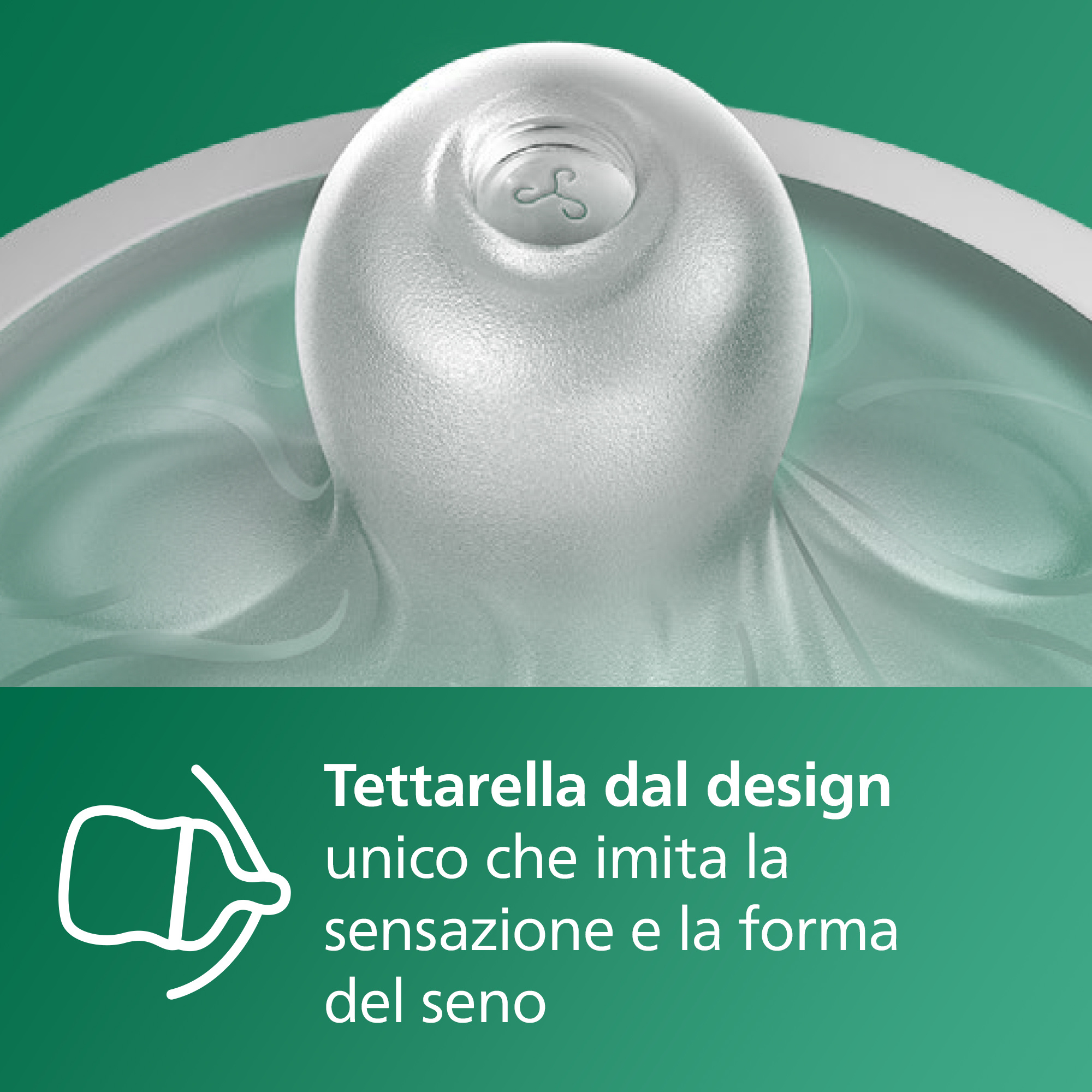 Biberon natural response in vetro 120 ml, con tettarella flusso 2 (lento). età consigliata: 0-3m. biberon 1 pz: scy930/01 - philips avent - Avent