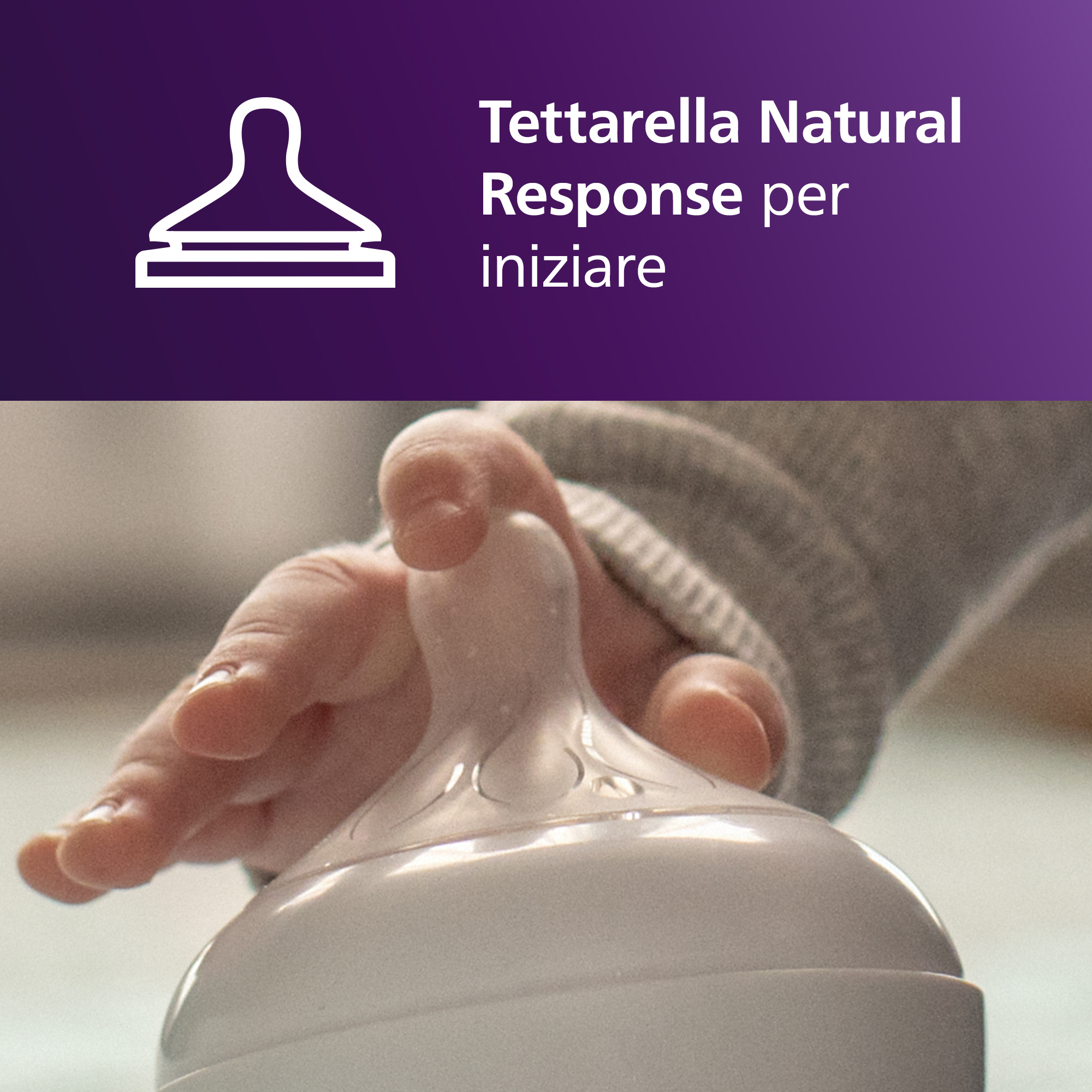 Bicchiere evolutivo natural response 125 ml, con tettarella flusso 5 (extra-veloce). età consigliata: 6m+. tazza biberon 1 pz - philips avent - Avent