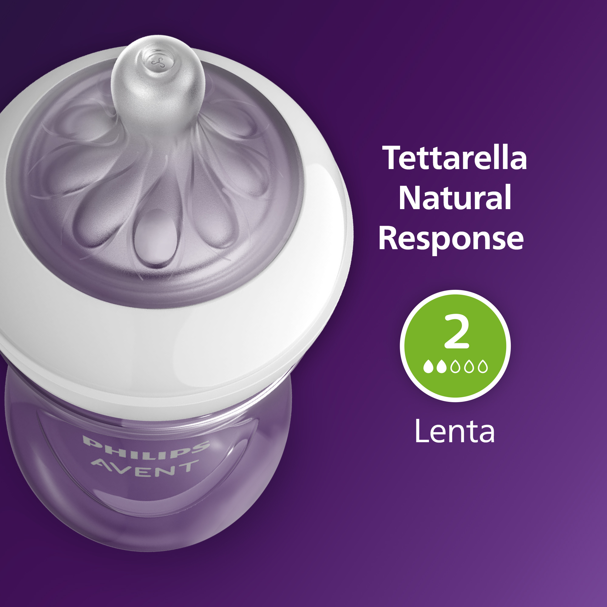 Set: un biberon natural response 125ml con tettarella flusso 2 (lento) 0-3m e un succhietto ultra air deco sole 0-6m. 1 set: scd837/10 - philips avent - Avent