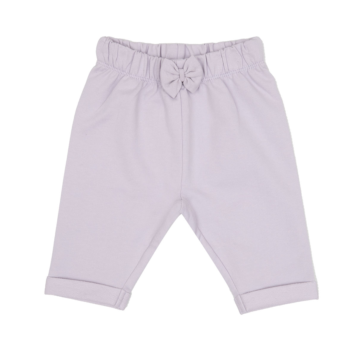 Pantalone felpato bimba lilla con fiocco - Mawi