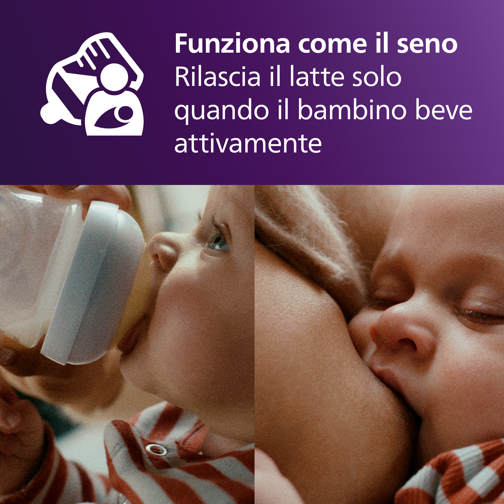 Set: un biberon natural response 125ml con tettarella flusso 2 (lento) 0-3m e un succhietto ultra air deco sole 0-6m. 1 set: scd837/10 - philips avent - Avent