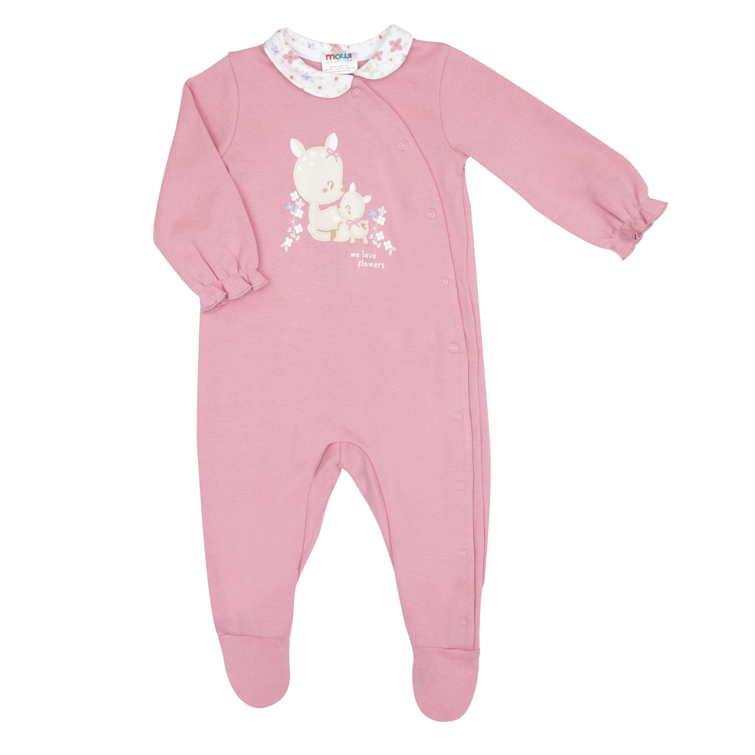 Tenera tutina interlock bimba rosa apertura totale - Mawi