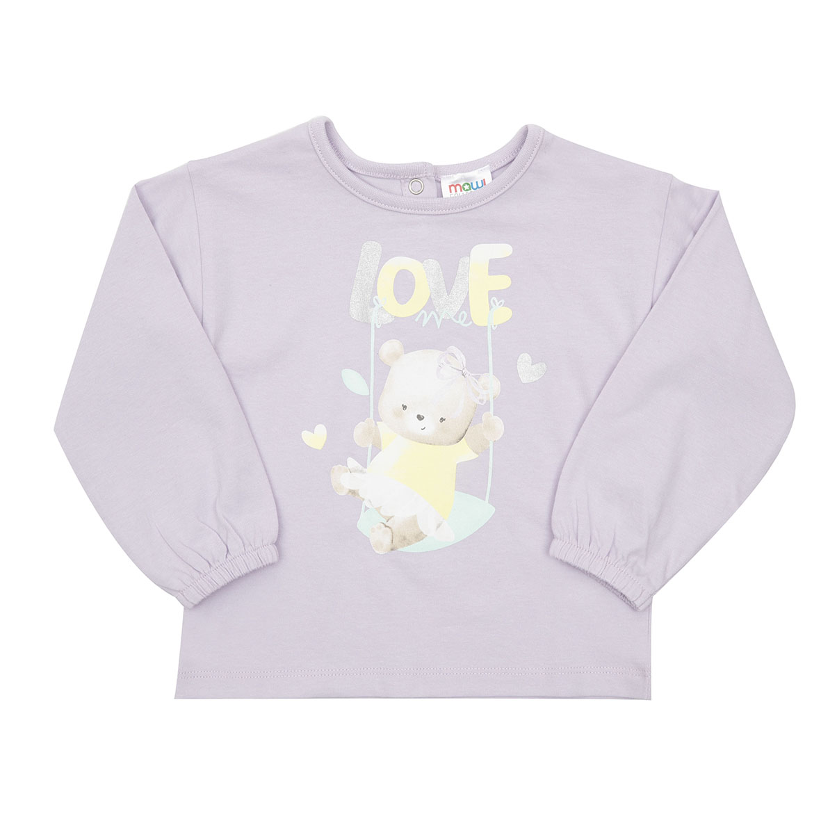 Maglia lilla bimba orsetto - Mawi