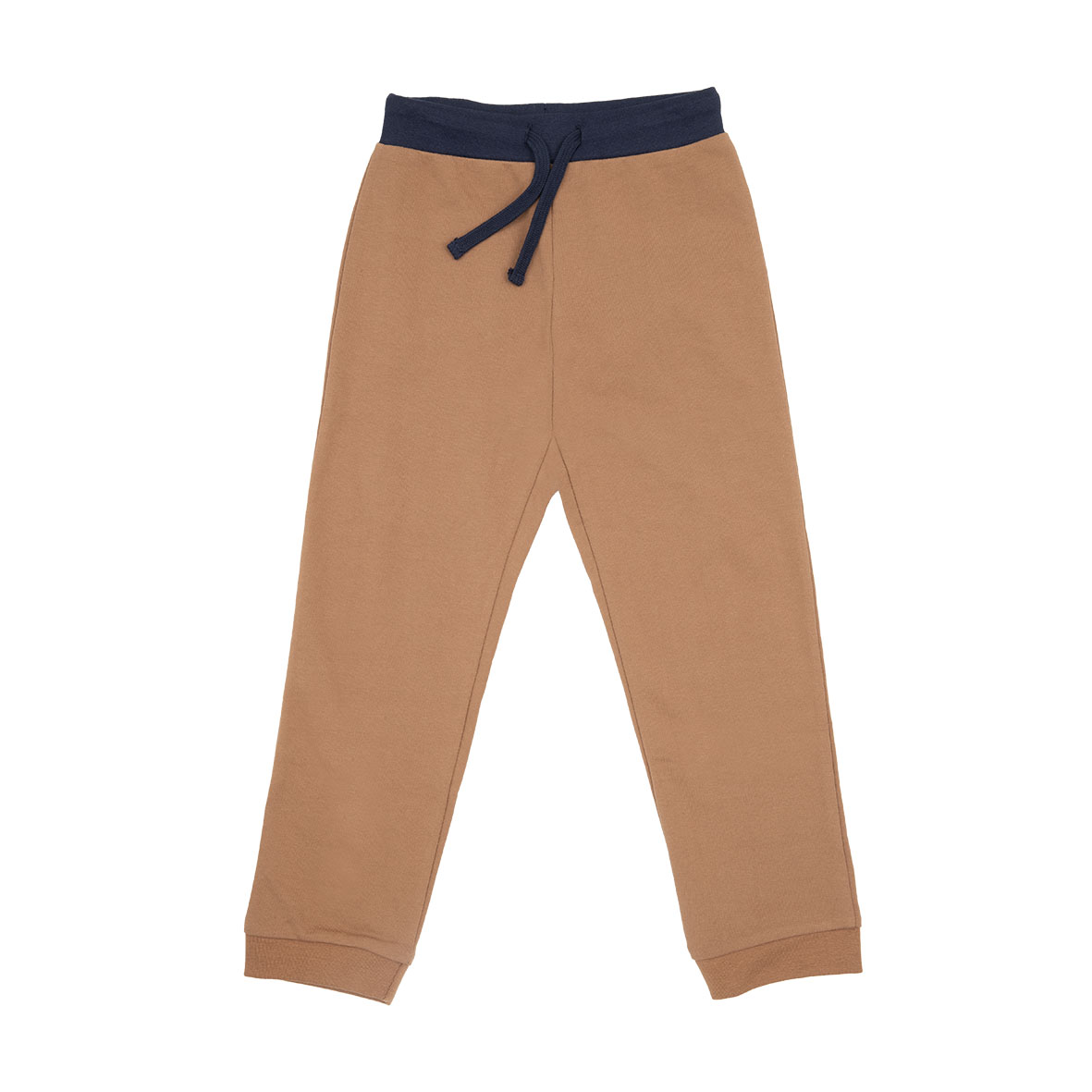Pantalone semplice bimbo french terry marrone - Mawi