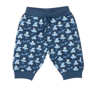 Pantalone french terry bimbo blue stampato - Mawi