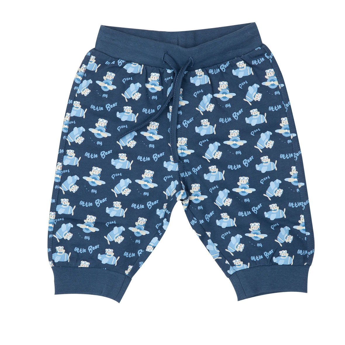 Pantalone french terry bimbo blue stampato - Mawi