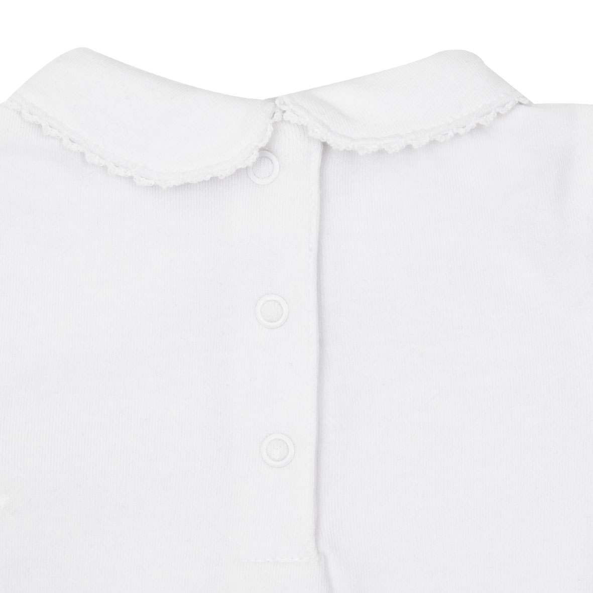 Body jersey stretch bimba bianco stampa piccola - Mawi