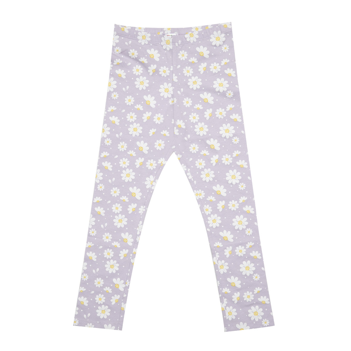 Legging stretch bimba lilla stampa floreale - Mawi