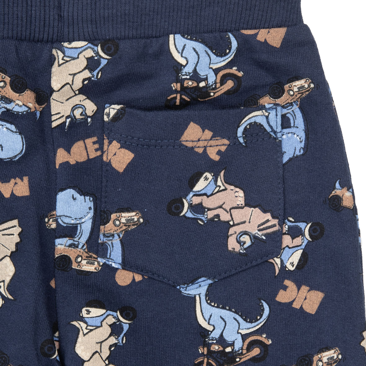 Pantalone bimbo blue stampa "dino" - Mawi