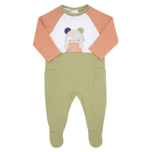 Tutina colorblock neonato orsetto - Mawi