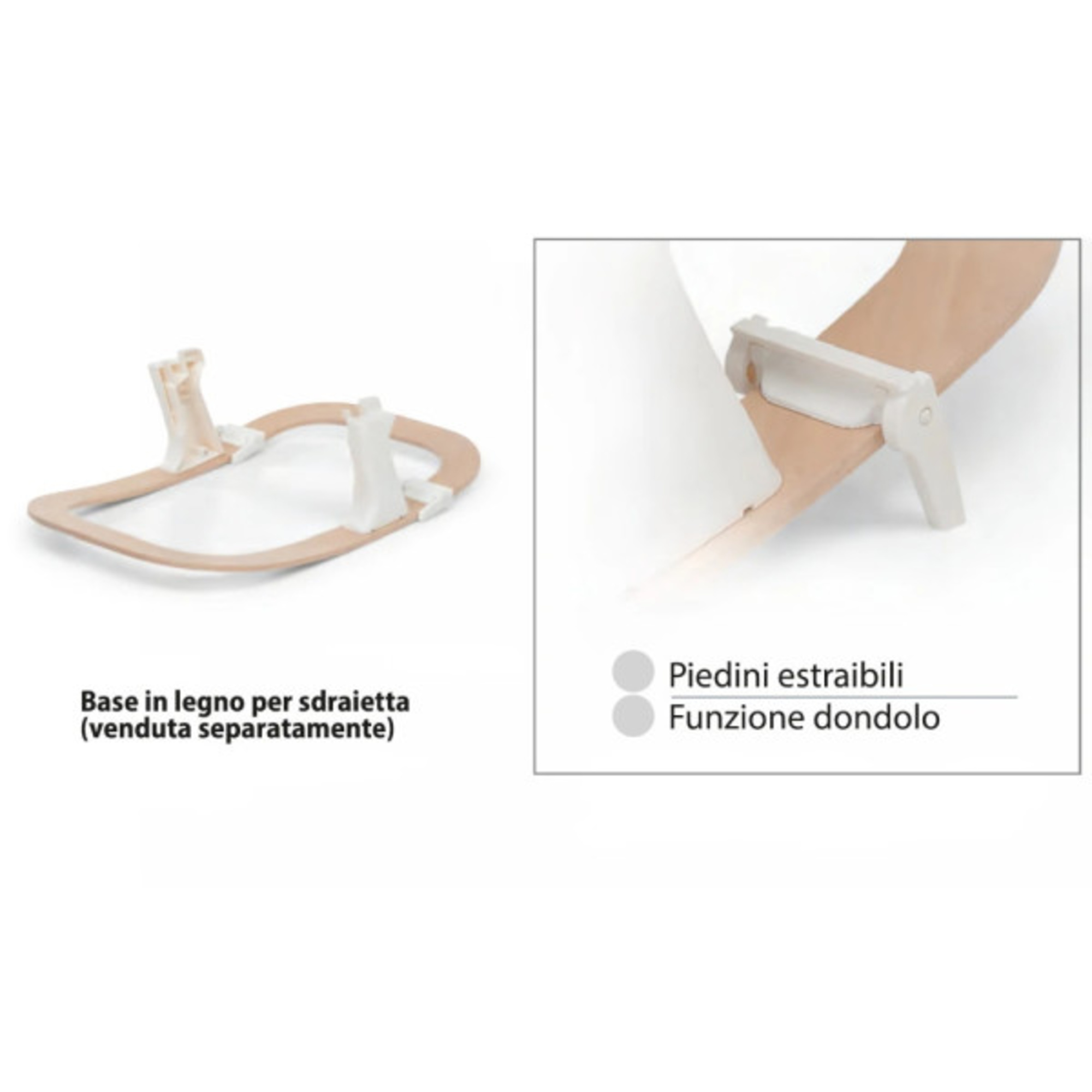 Seggiolone pappa con sdraietta 2 in 1 kidsmenu sand - foppapedretti - Foppapedretti