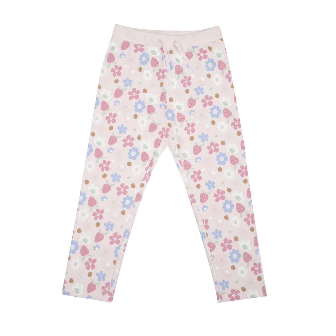 Pantalone bimba rosa stampa floreale - Mawi