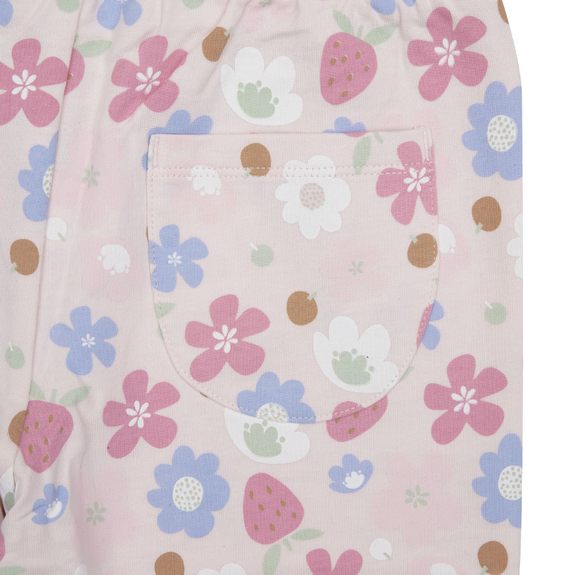 Pantalone bimba rosa stampa floreale - Mawi