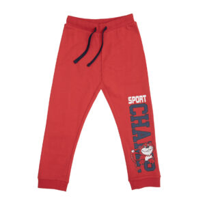 Pantalone lungo rosso bambino con stampa - Mawi