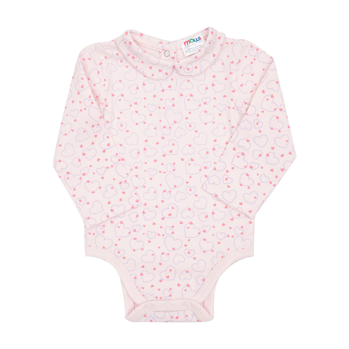 Body jersey stretch bimba rosa stampato - Mawi