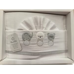 Lenz.lett.3 pz ricami ass.unisex - pastello - PASTELLO