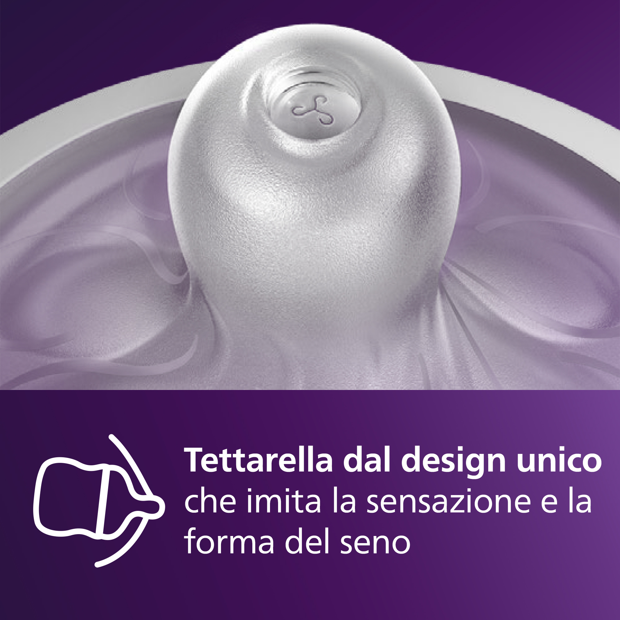 Tettarella natural response flusso 1 (extra-lento). età consigliata: dalla nascita. 2pz scy961/02 tettraelle per biberon - philips avent - Avent