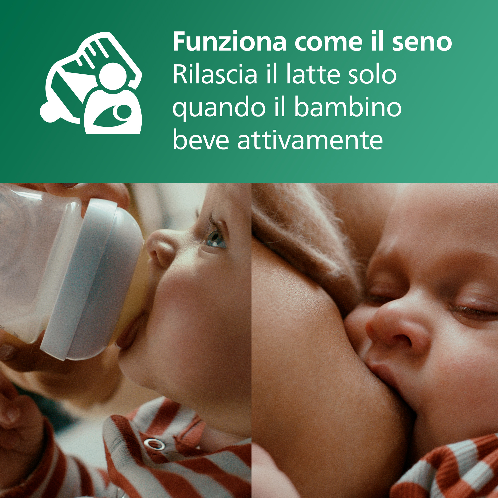 Biberon natural response in vetro 240 ml, con tettarella flusso 3 (medio). età consigliata: 3-6m. biberon 1 pz: scy933/01 - philips avent - Avent