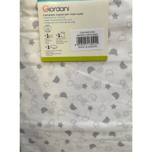 Completo 3 pezzi maxi culla giordani outline grigio - giordani - Giordani