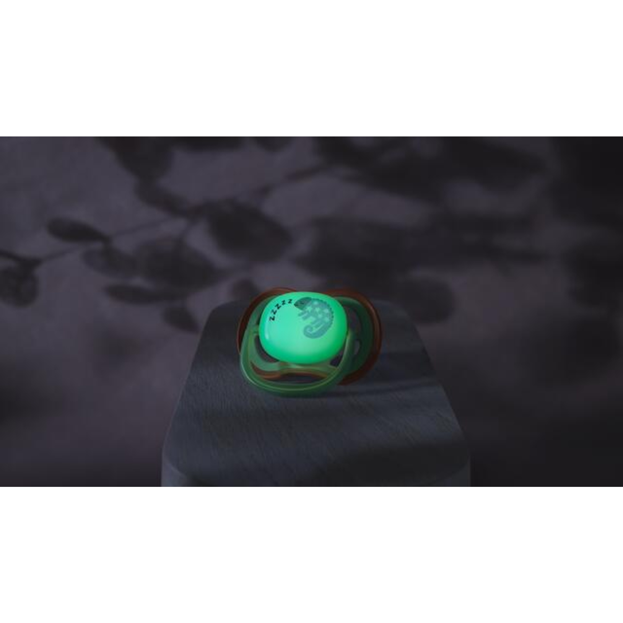 Succhietti ultra air night 6-18m camaleonte e scimmia, a base vegetale - set da 2 ciucci - philips avent - Avent