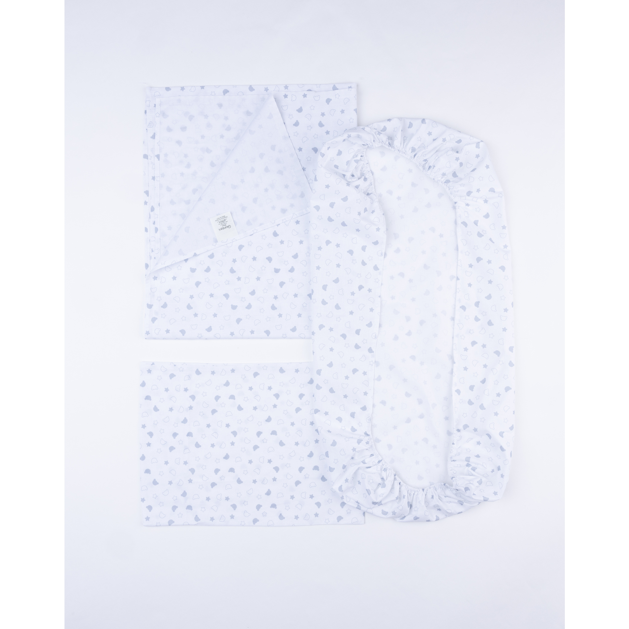 Completo 3 pezzi maxi culla giordani outline grigio - giordani - Giordani