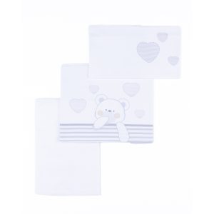 Completo letto 3 pezzi orso grigio - giordani - Giordani