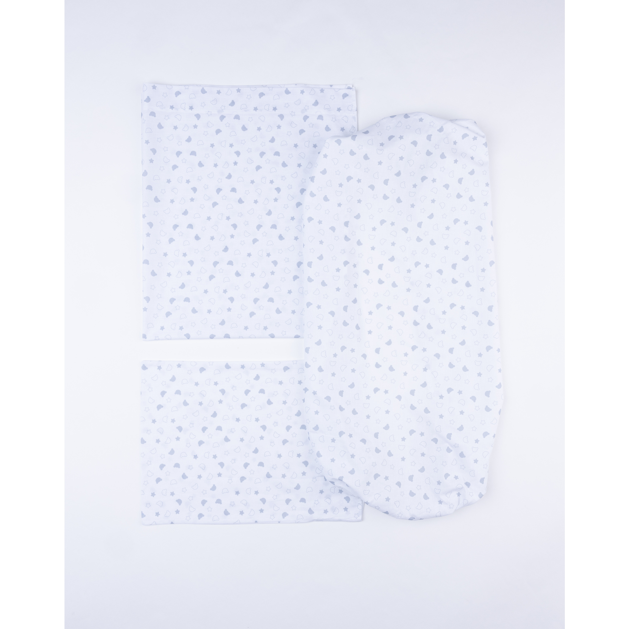 Completo 3 pezzi maxi culla giordani outline grigio - giordani - Giordani