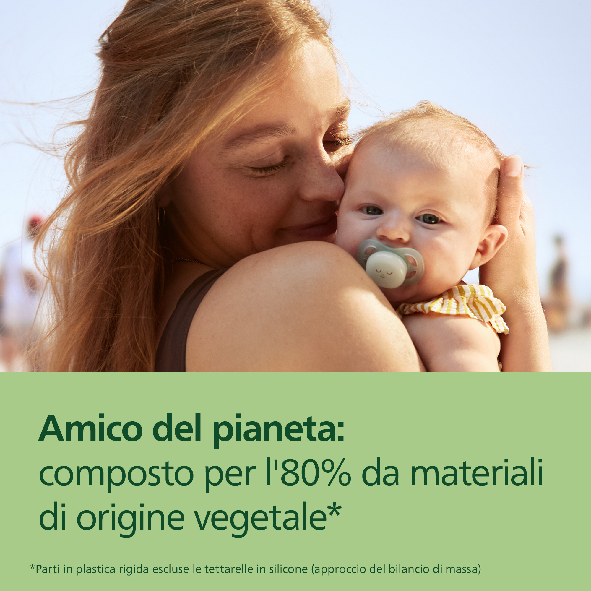Succhietti ultra start 0-2m night pastello verde e blu smile e sleep, a base vegetale - set da 2 ciucci - philips avent - Avent