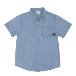 Camicia maniche corte bimbo denim - Mawi