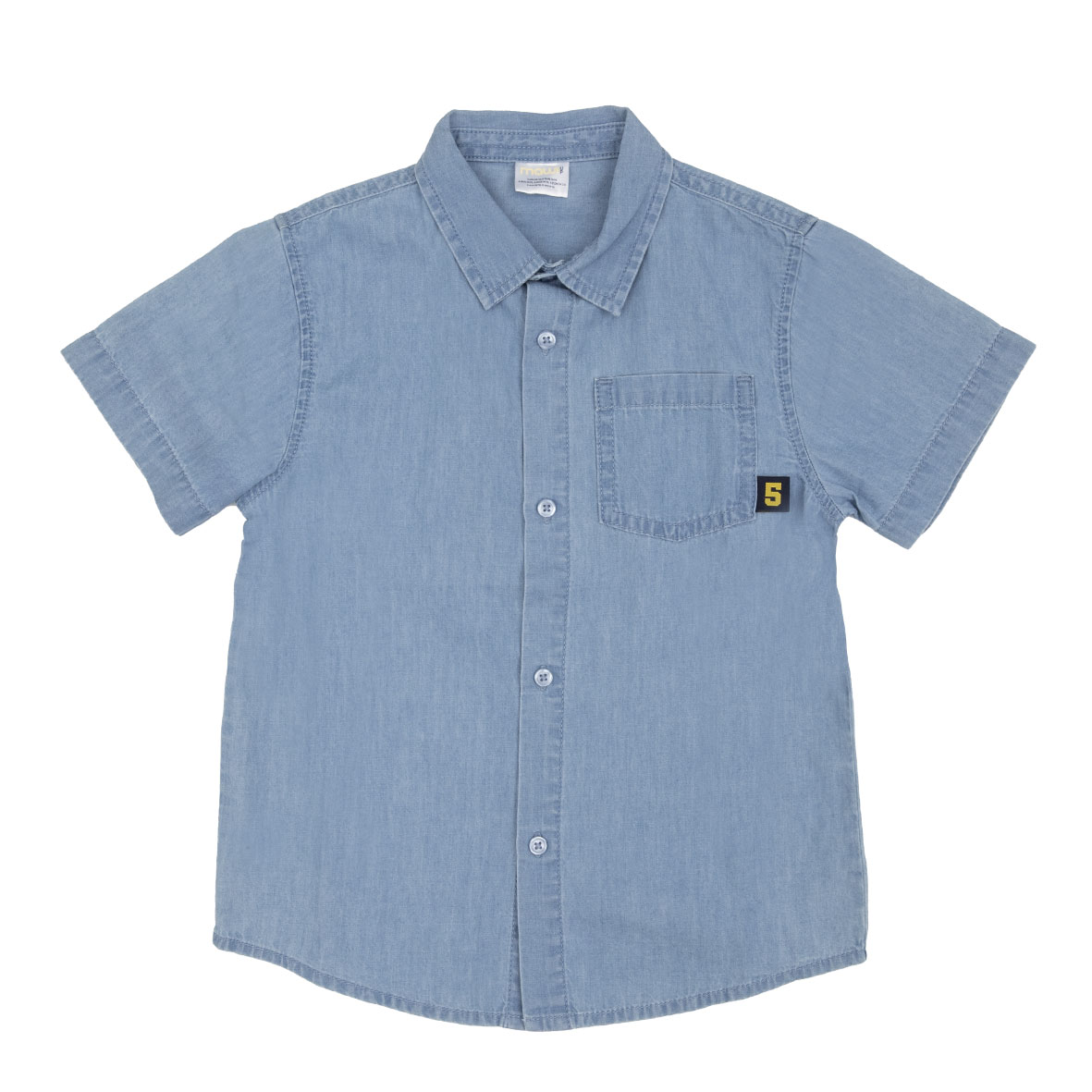 Camicia maniche corte bimbo denim - Mawi