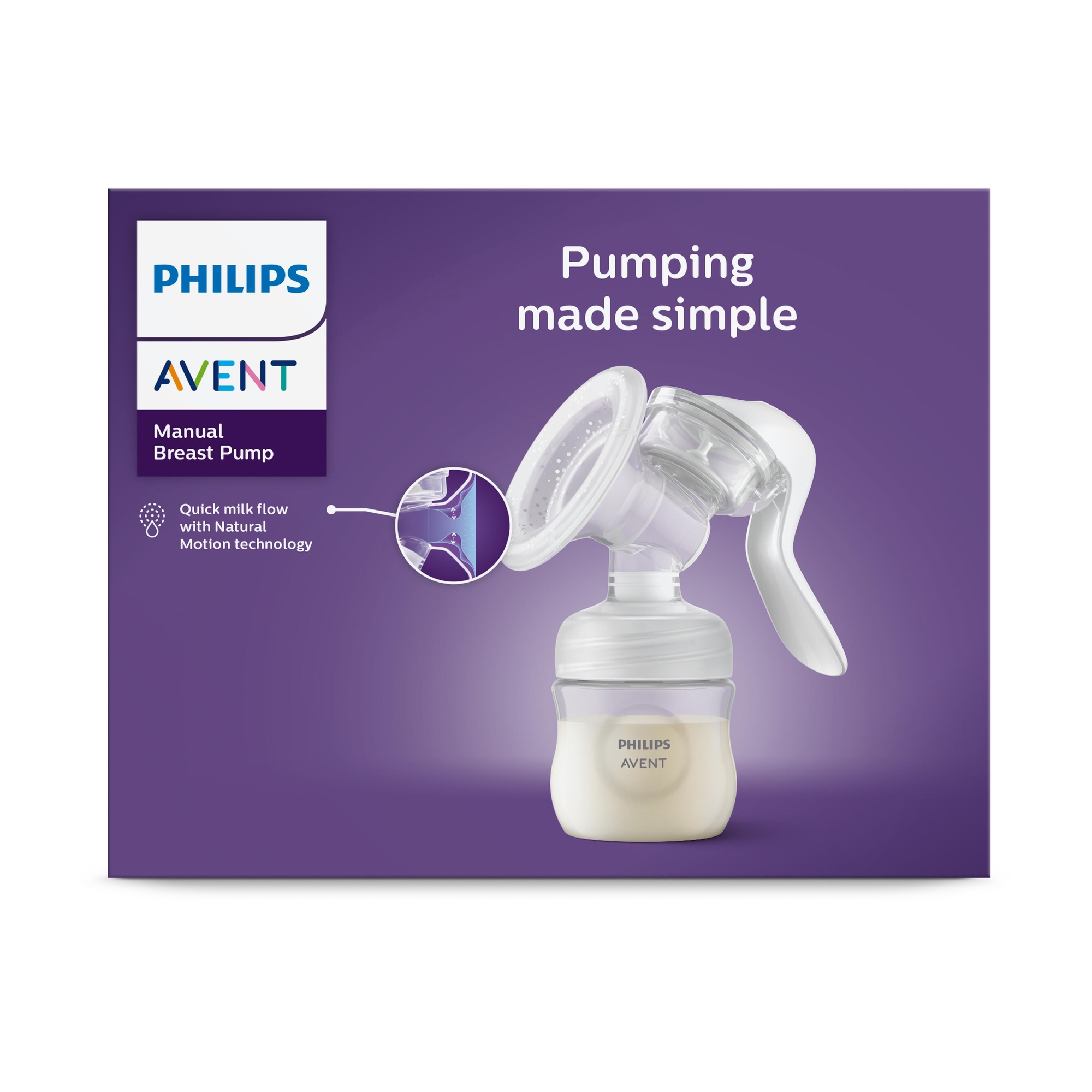 Tiralatte manuale singolo natural motion, estrazione facile e veloce, stimola il flusso del latte. senza bpa*.  modello scf430/01 - philips avent - Avent